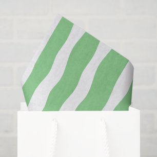 Modern retro greenery stripes cabinet decoupage tissue paper