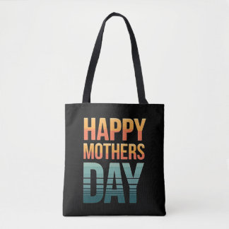  Modern Retro Happy Mothers Day Tote Bag