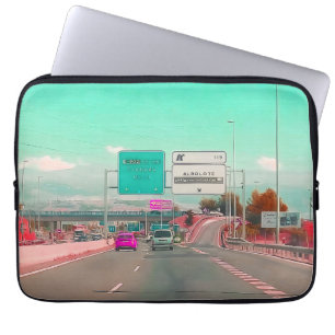 Modern Retro Highway Laptop Cover