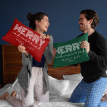 Modern Retro Merry and Married First Christmas