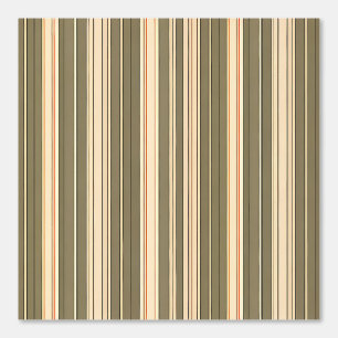 Modern Retro Olive Stripes: Timeless Vertical Wallpaper