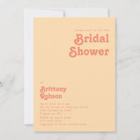 Modern Retro | Orange Cream Bridal Shower