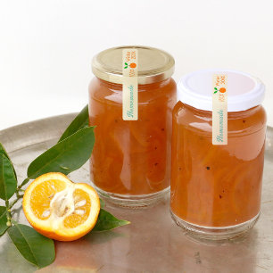 Modern Retro Orange Marmalade Tamper-Proof Seal  L