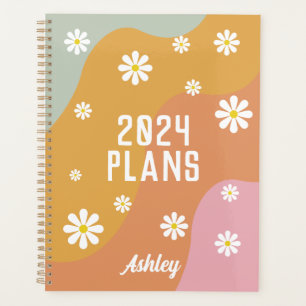 Modern Retro Personalized  Planner