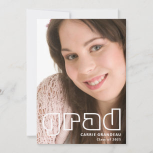 Modern Retro   Photo Grad Announcement