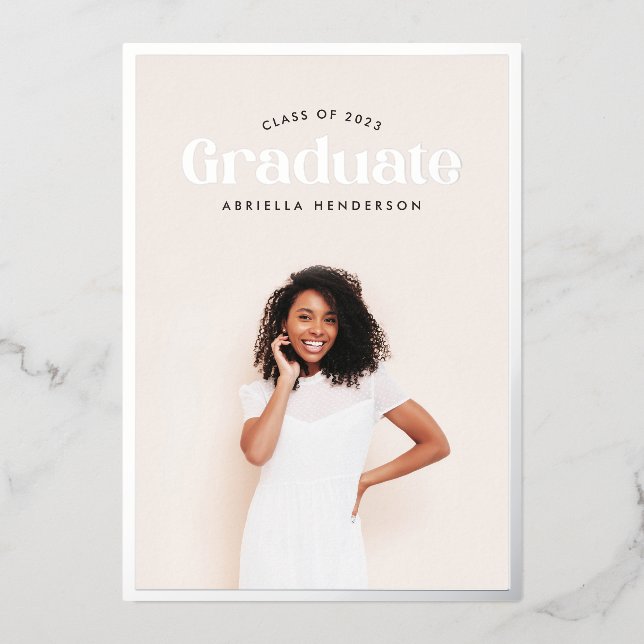 Modern Retro Photo Graduation (Front)