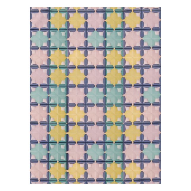 Modern Retro Shapes For Everyday Home Decor Tablecloth (Front)