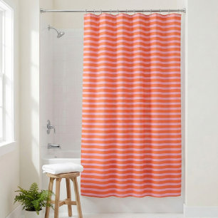 Modern Retro Striped Fun Colorful Pink Orange 
