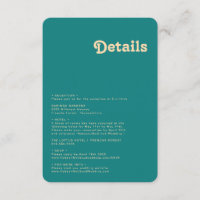 Modern Retro | Teal Details Rounded Edges