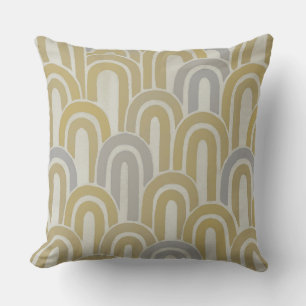 modern retro throw pillow