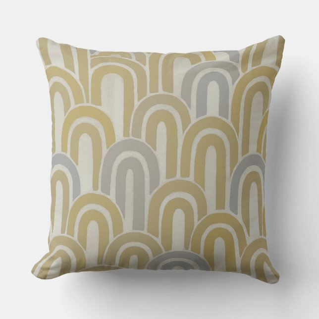 modern retro throw pillow (Front)