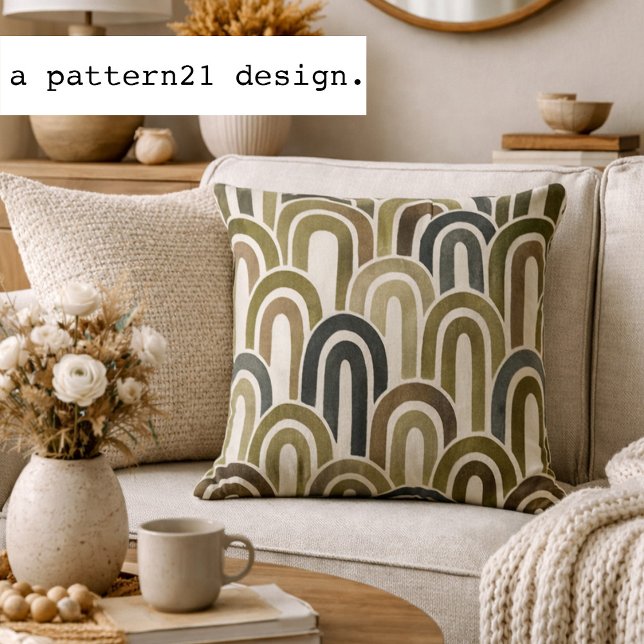 modern retro throw pillow (Creator Uploaded)