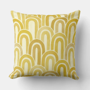 modern retro throw pillow