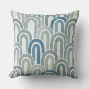 modern retro throw pillow