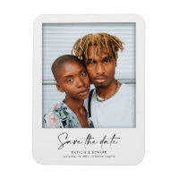 Modern retro vintage film frame wedding