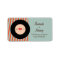 Modern Retro Vinyl Record Orange / Sky Blue