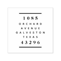 Modern Return Address Bold Typography