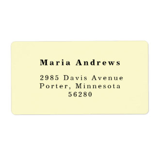 Modern Return Address Label