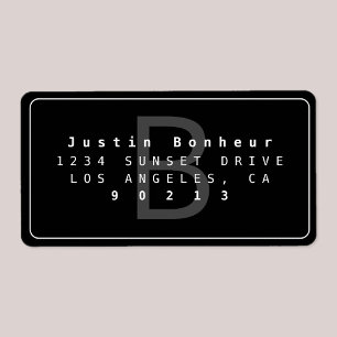 Modern Return Address Label