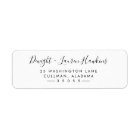 Modern Return Address Label
