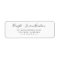 Modern Return Address Label