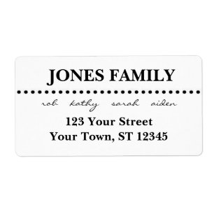 Modern return address lable