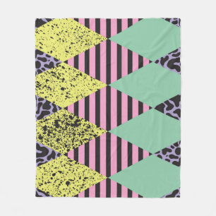 Modern Rhombus: Abstract Seamless Style. Fleece Blanket