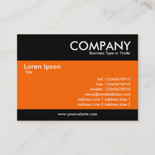 Modern - Rich Orange Business Card