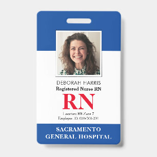 Modern RN Nurse Badge