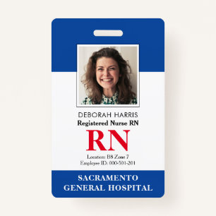 Modern RN Nurse Badge