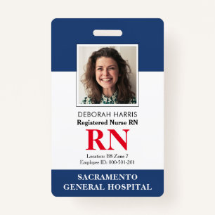 Modern RN Nurse Badge