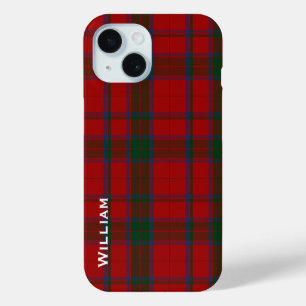 Modern Robertson Family Tartan Plaid  iPhone 15 Case