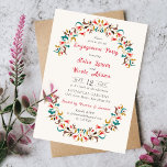 Modern Romantic Elegant Floral Engagement Party Invitation<br><div class="desc">Beautiful Invitation to celebrate Special occasions and festivals comes with digital and E-invitation as per your request. We would love to replicate our designs to make multiple products like rsvp cards, labels envelopes, and more. Customization is available for ready to print on request at info@shamaurcreatif@gmail.com Look Forward to hearing from...</div>