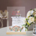 Modern Romantic Elegant Floral Wreath Wedding Acrylic Invitations<br><div class="desc">Beautiful Invitation to celebrate Special occasions and festivals comes with digital and E-invitation as per your request. We would love to replicate our designs to make multiple products like rsvp cards, labels envelopes, and more. Customization is available for ready to print on request at info@shamaurcreatif@gmail.com Look Forward to hearing from...</div>
