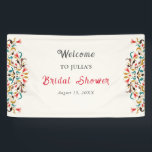 Modern Romantic Elegant Floral Wreath Wedding Banner<br><div class="desc">Beautiful Invitation to celebrate Special occasions and festivals comes with digital and E-invitation as per your request. We would love to replicate our designs to make multiple products like rsvp cards, labels envelopes, and more. Customization is available for ready to print on request at info@shamaurcreatif@gmail.com. Look Forward to hearing from...</div>