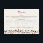 Modern Romantic Elegant Floral Wreath Wedding Enclosure Card<br><div class="desc">Beautiful Invitation to celebrate Special occasions and festivals comes with digital and E-invitation as per your request. We would love to replicate our designs to make multiple products like rsvp cards, labels envelopes, and more. Customization is available for ready to print on request at info@shamaurcreatif@gmail.com. Look Forward to hearing from...</div>