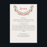 Modern Romantic Elegant Floral Wreath Wedding Enclosure Card<br><div class="desc">Beautiful Invitation to celebrate Special occasions and festivals comes with digital and E-invitation as per your request. We would love to replicate our designs to make multiple products like rsvp cards, labels envelopes, and more. Customization is available for ready to print on request at info@shamaurcreatif@gmail.com. Look Forward to hearing from...</div>