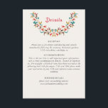 Modern Romantic Elegant Floral Wreath Wedding Enclosure Card<br><div class="desc">Beautiful Invitation to celebrate Special occasions and festivals comes with digital and E-invitation as per your request. We would love to replicate our designs to make multiple products like rsvp cards, labels envelopes, and more. Customization is available for ready to print on request at info@shamaurcreatif@gmail.com. Look Forward to hearing from...</div>