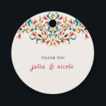Modern Romantic Elegant Floral Wreath Wedding Favour Tags<br><div class="desc">Beautiful Invitation to celebrate Special occasions and festivals comes with digital and E-invitation as per your request. We would love to replicate our designs to make multiple products like rsvp cards, labels envelopes, and more. Customization is available for ready to print on request at info@shamaurcreatif@gmail.com. Look Forward to hearing from...</div>