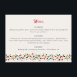 Modern Romantic Elegant Floral Wreath Wedding Menu<br><div class="desc">Beautiful Invitation to celebrate Special occasions and festivals comes with digital and E-invitation as per your request. We would love to replicate our designs to make multiple products like rsvp cards, labels envelopes, and more. Customization is available for ready to print on request at info@shamaurcreatif@gmail.com. Look Forward to hearing from...</div>