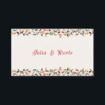 Modern Romantic Elegant Floral Wreath Wedding Place Card<br><div class="desc">Beautiful Invitation to celebrate Special occasions and festivals comes with digital and E-invitation as per your request. We would love to replicate our designs to make multiple products like rsvp cards, labels envelopes, and more. Customization is available for ready to print on request at info@shamaurcreatif@gmail.com. Look Forward to hearing from...</div>