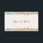Modern Romantic Elegant Floral Wreath Wedding Place Card<br><div class="desc">Beautiful Invitation to celebrate Special occasions and festivals comes with digital and E-invitation as per your request. We would love to replicate our designs to make multiple products like rsvp cards, labels envelopes, and more. Customization is available for ready to print on request at info@shamaurcreatif@gmail.com. Look Forward to hearing from...</div>
