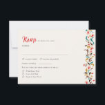 Modern Romantic Elegant Floral Wreath Wedding RSVP Card<br><div class="desc">Beautiful Invitation to celebrate Special occasions and festivals comes with digital and E-invitation as per your request. We would love to replicate our designs to make multiple products like rsvp cards, labels envelopes, and more. Customization is available for ready to print on request at info@shamaurcreatif@gmail.com. Look Forward to hearing from...</div>