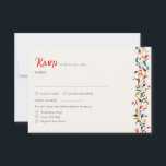 Modern Romantic Elegant Floral Wreath Wedding RSVP Card<br><div class="desc">Beautiful Invitation to celebrate Special occasions and festivals comes with digital and E-invitation as per your request. We would love to replicate our designs to make multiple products like rsvp cards, labels envelopes, and more. Customization is available for ready to print on request at info@shamaurcreatif@gmail.com. Look Forward to hearing from...</div>