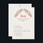 Modern Romantic Elegant Floral Wreath Wedding RSVP Card<br><div class="desc">Beautiful Invitation to celebrate Special occasions and festivals comes with digital and E-invitation as per your request. We would love to replicate our designs to make multiple products like rsvp cards, labels envelopes, and more. Customization is available for ready to print on request at info@shamaurcreatif@gmail.com. Look Forward to hearing from...</div>