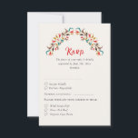 Modern Romantic Elegant Floral Wreath Wedding RSVP Card<br><div class="desc">Beautiful Invitation to celebrate Special occasions and festivals comes with digital and E-invitation as per your request. We would love to replicate our designs to make multiple products like rsvp cards, labels envelopes, and more. Customization is available for ready to print on request at info@shamaurcreatif@gmail.com. Look Forward to hearing from...</div>