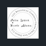 Modern Romantic Elegant Floral Wreath Wedding Rubber Stamp<br><div class="desc">Beautiful Invitation to celebrate Special occasions and festivals comes with digital and E-invitation as per your request. We would love to replicate our designs to make multiple products like rsvp cards, labels envelopes, and more. Customization is available for ready-to-print on request at info@shamaurcreatif@gmail.com Look Forward to hearing from you :)...</div>