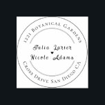 Modern Romantic Elegant Floral Wreath Wedding Rubber Stamp<br><div class="desc">Beautiful Invitation to celebrate Special occasions and festivals comes with digital and E-invitation as per your request. We would love to replicate our designs to make multiple products like rsvp cards, labels envelopes, and more. Customization is available for ready-to-print on request at info@shamaurcreatif@gmail.com Look Forward to hearing from you :)...</div>