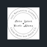 Modern Romantic Elegant Floral Wreath Wedding Rubber Stamp<br><div class="desc">Beautiful Invitation to celebrate Special occasions and festivals comes with digital and E-invitation as per your request. We would love to replicate our designs to make multiple products like rsvp cards, labels envelopes, and more. Customization is available for ready-to-print on request at info@shamaurcreatif@gmail.com Look Forward to hearing from you :)...</div>