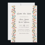 Modern Romantic Elegant Floral Wreath Wedding Save The Date<br><div class="desc">Beautiful Invitation to celebrate Special occasions and festivals comes with digital and E-invitation as per your request. We would love to replicate our designs to make multiple products like rsvp cards, labels envelopes, and more. Customization is available for ready to print on request at info@shamaurcreatif@gmail.com Look Forward to hearing from...</div>